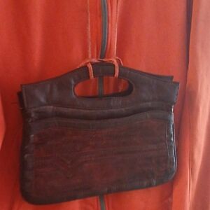 Vintage America Brown Clutch